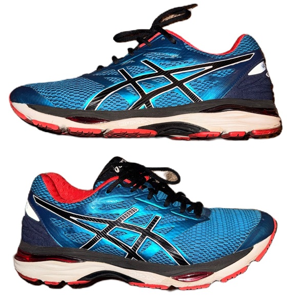 Asics Gel Cumulus 18 Men Running Shoes Size 12 Turquoise Blue New Insoles EUC - Picture 3 of 8